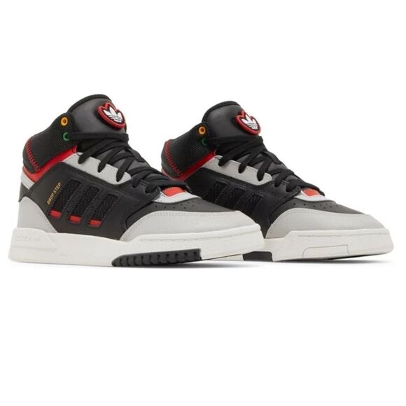 Adidas Drop Step J Black Vivid Red Big Kids Size 3.5 - Picture 13 of 13